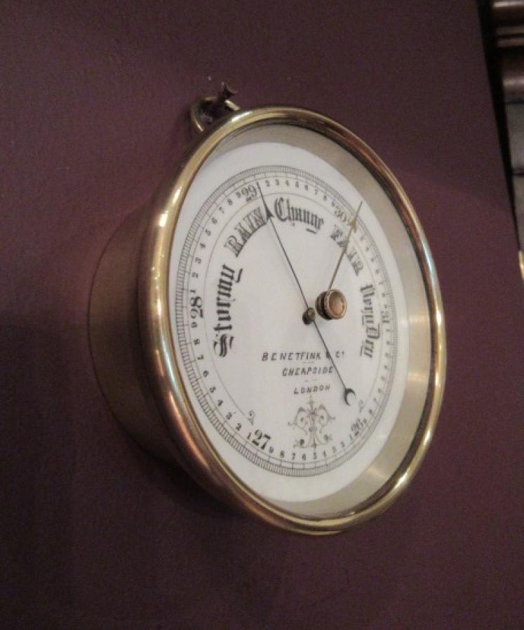 Top Quality Antique London Marine Barometer - Image 5