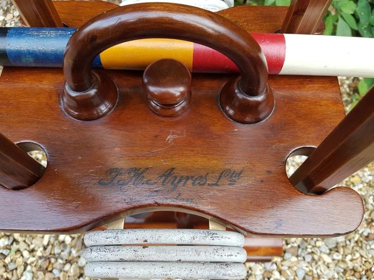 Rare Antique Ayres Of London Lawn Croquet Set - Image 2