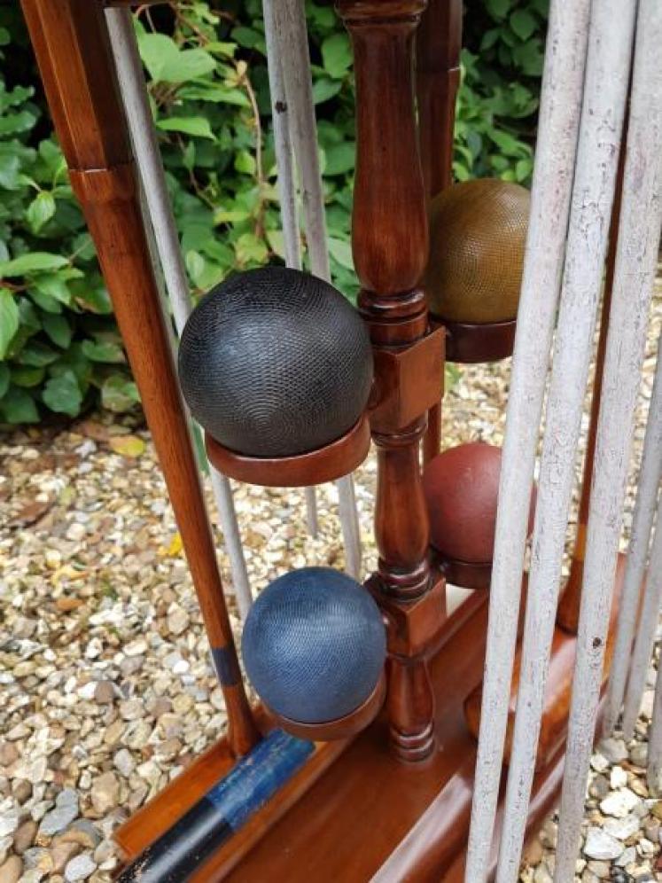 Rare Antique Ayres Of London Lawn Croquet Set - Image 3