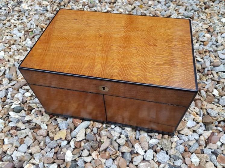 Superb Antique Victorian Oak Cased Games Compendium - Image 2
