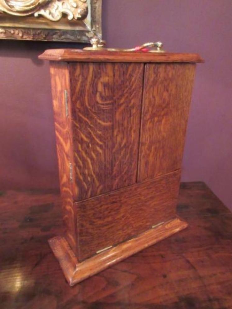 Unusual Victorian Polished Oak Key Holder Box - Image 5