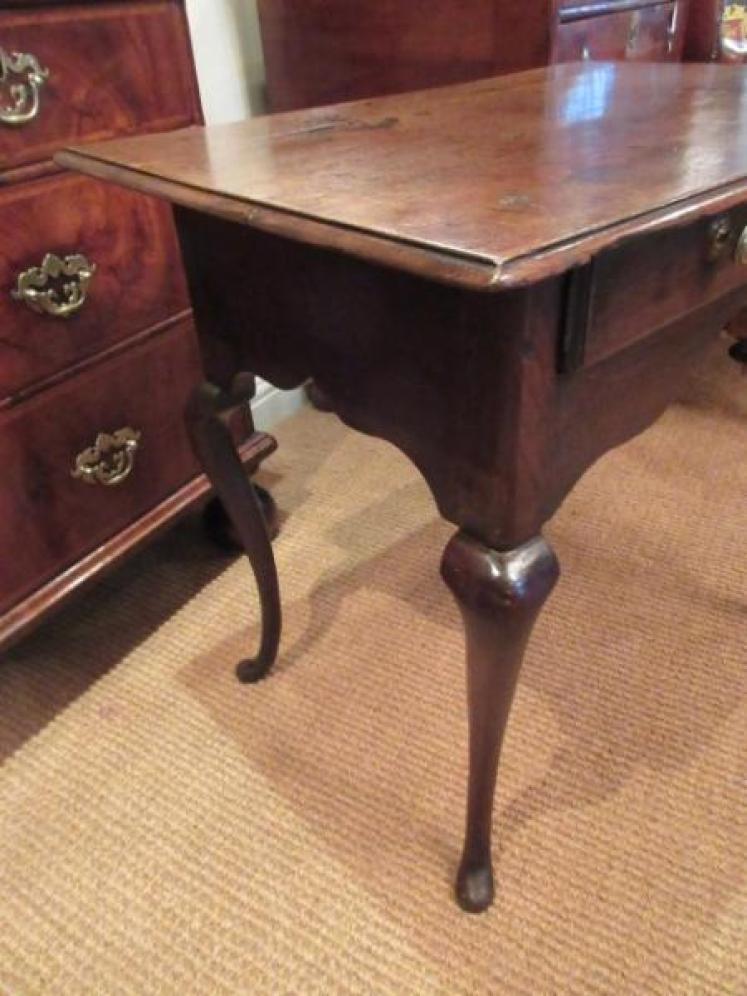 Mid Georgian Antique Oak Lowboy - Image 5