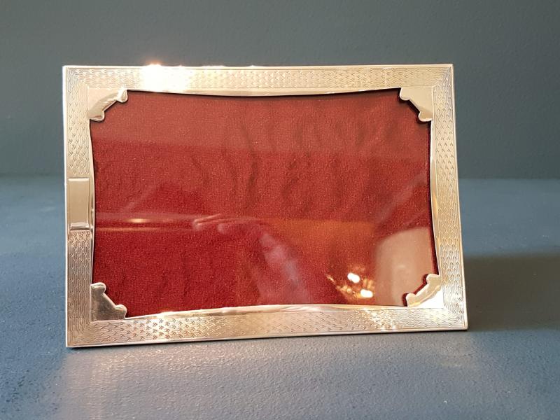Fine Quality Engraved Silver Photo Frame Sturmans Antiques