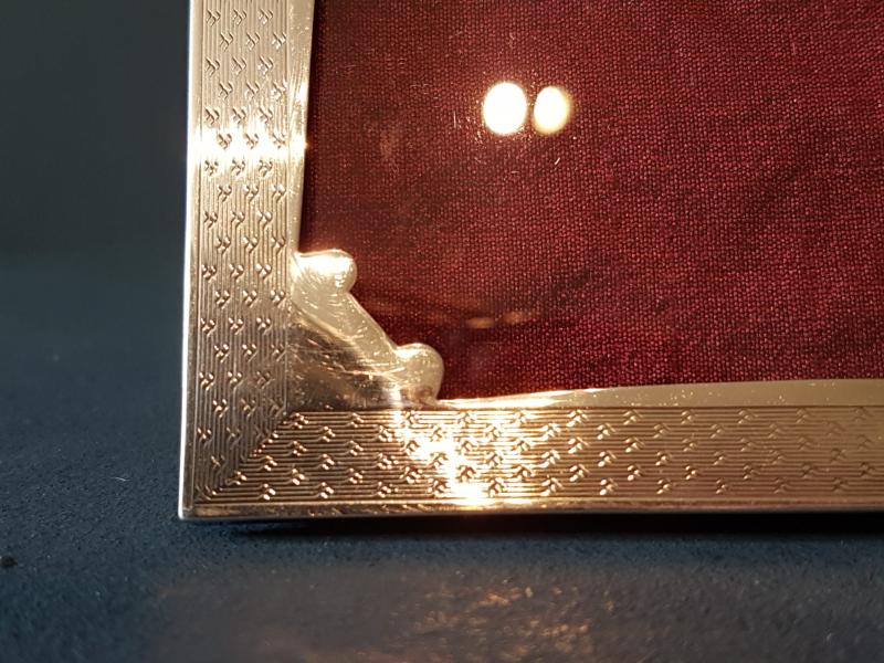 Fine Quality Engraved Silver Photo Frame Sturmans Antiques