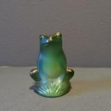 Lalique Green Opalescent Frog at Sturmans Antiques Lalique for sale