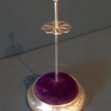 Antique Edwardian Silver Hat Pin Stand by Levi and Salaman of Birmingham
