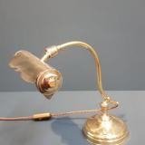 Antique Edwardian Brass Adjustable Desk Lamp