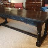 Antique Georgian Large Period Oak Refectory Table