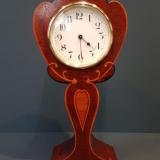Antique Quality Edwardian Inlaid Mahogany Mantel Clock 