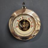 Antique Edwardian Silver and Mahogany Cased Barometer