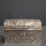 Antique Large Chester Silver Domed Top Casket by Neresheimer of Chester