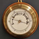 Antique Victorian Ships Bulk Head Barometer