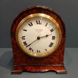 Antique Small Edwardian Amboyna 8 Day Mantel Clock at Sturmans Antiques clock for sale