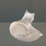 Antique Lalique Opalescent 'Happy Cat' at Sturmans Antiques Lalique for sale 