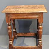 Antique George II Oak Joint Stool