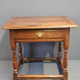 Antique Low Proportioned George II Oak Side Table