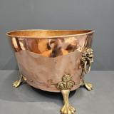 Antique Copper Log Bin