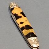 Antique Victorian 9ct Gold and Tortoise Shell Pen Knife 