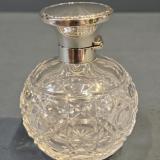 Antique Walker and Hall Silver Top Scent Bottle