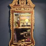 Antique Edwardian Walnut and Timber Gilt Mirror at Sturmans Antiques Mirror for sale