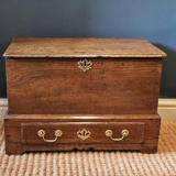 Antique George III Oak Coffer Bach