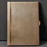 Antique Heavy Quality Engine Turned Cheroot Case With Gold Inlay by Walker & Hall of Sheffield
