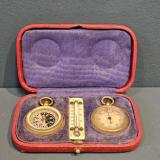 Antique Edwardian Pocket Barometer, Compass and Thermometer Set by Chadburns Ltd of Liverpool