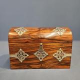 Antique Victorian Walnut Stationary Box