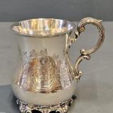 Antique Early Victorian Silver Tankard by Martin Hall & Co of Sheffield