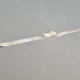 Antique unusual Silver Ski Paper Knife