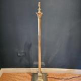 Antique Edwardian Brass Corinthian Column Lamp Standard at Sturmans Antiques Lamps for sale