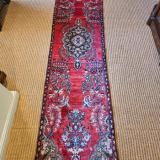 Immaculate 9' 6" Persian Pure Wool Runner at Sturmans Antiques