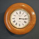 Antique Rare Kays Paris Pork Pie Railway Clock