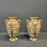 Antique Pair of Edwardian Noritake Vases