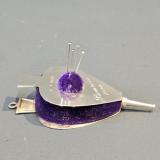 Antique Silver Bellows Pin Cushion by Sydney & Co of Birmingham