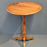 Antique George III Yew Wood Wine Table