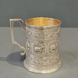 Antique Victorian Edinburgh Silver Mug by Marshall & Sons of Edinburgh