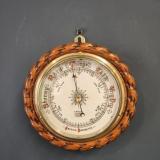 Antique Victorian Oak Dublin Barometer