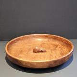 Old Thompson of Kilburn Mouseman Figured Oak Bowl at Sturmans Antiques