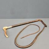 Antique Robson & Cooper Silver Mounted Riding Whip