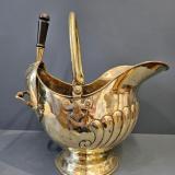 Antique Victorian Brass Coal Scuttle and Shovel at Sturmans Antiques metalware for sale 