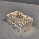 Antique Edwardian Silver Table Snuff by Walker and Hall of Birmingham at Sturmans Antiques silver for sale 
