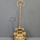 Antique Victorian Cast Brass and Iron Door Stop at Sturmans Antiques brass for sale