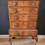 Antique Edwardian Walnut Chest on Stand at Sturmans Antiques furniture for sale