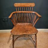 Antique Superb Yew Wood Comb Back Windsor Chair at Sturmans Antiques Furniture for sale 