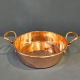 Antique Victorian Copper Cream Pan at Sturmans Antiques metalware for sale