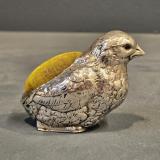 Antique Silver Chick Pin Cushion from Birmingham at Sturmans Antiques Silver for sale