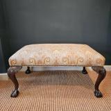 Antique Victorian Cabriole Leg Stool at Sturmans Antiques furniture for sale