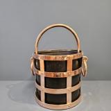 Antique Arts & Crafts Coal Bucket in Copper Cradle at Sturmans Antiques furniture for sale