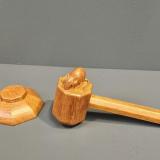 Antique Mouseman of Kilburn Gavel and Block at Sturmans Antiques mouseman for sale